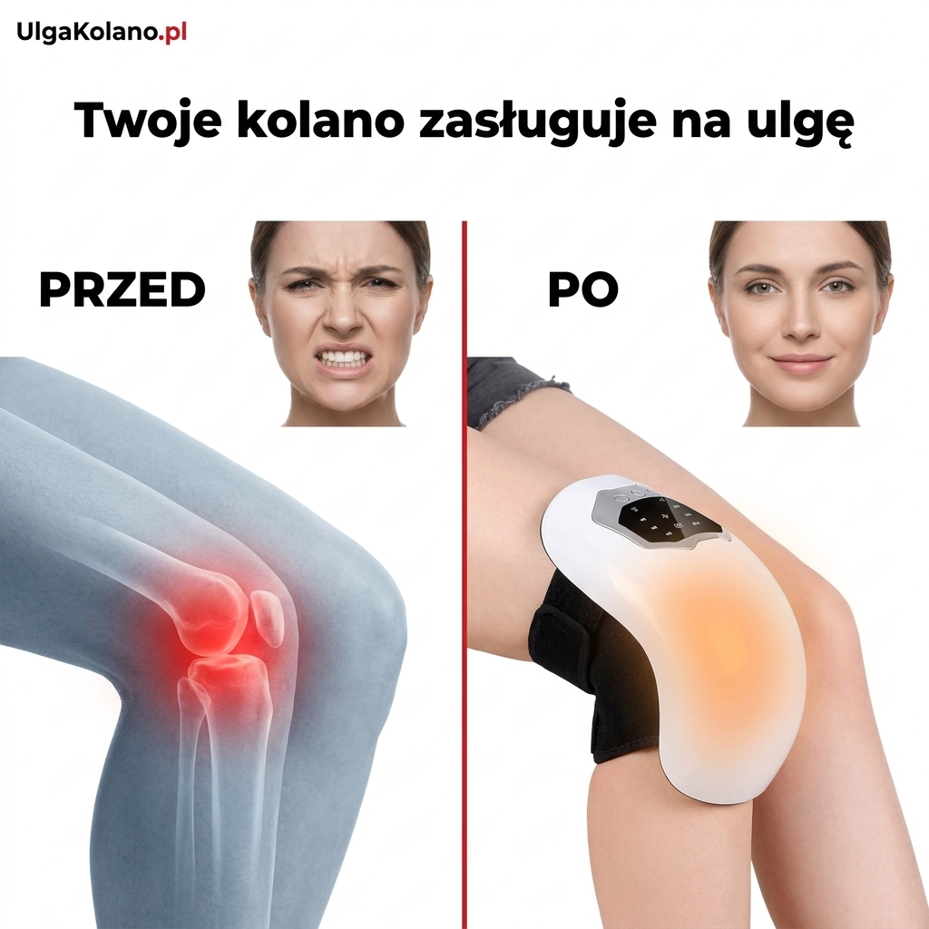 Masażer do kolan 3-w-1 z ciepłem podczerwonym i łagodzeniem bólu