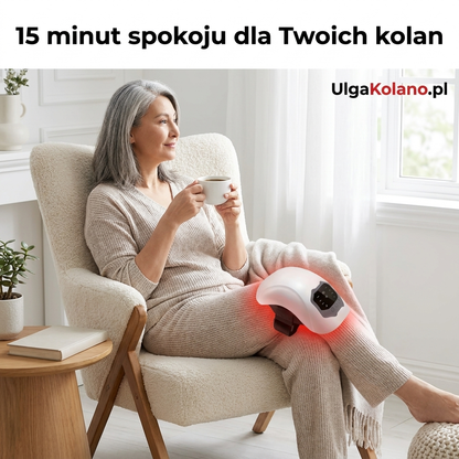 Masażer do kolan 3-w-1 z ciepłem podczerwonym i łagodzeniem bólu